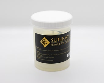 Sunray Jewelry Bath Cleaner for Gold & Silver, Safe on Pearls, Liquid Jewelry Cleaner, Jewelry Cleaning Solution