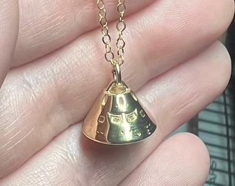 Ketting NASA Orion Space Capsule: 3D-geprinte Artemis II Launch Orion Capsule, Space Jewelry, Space Capsule, Space Gift