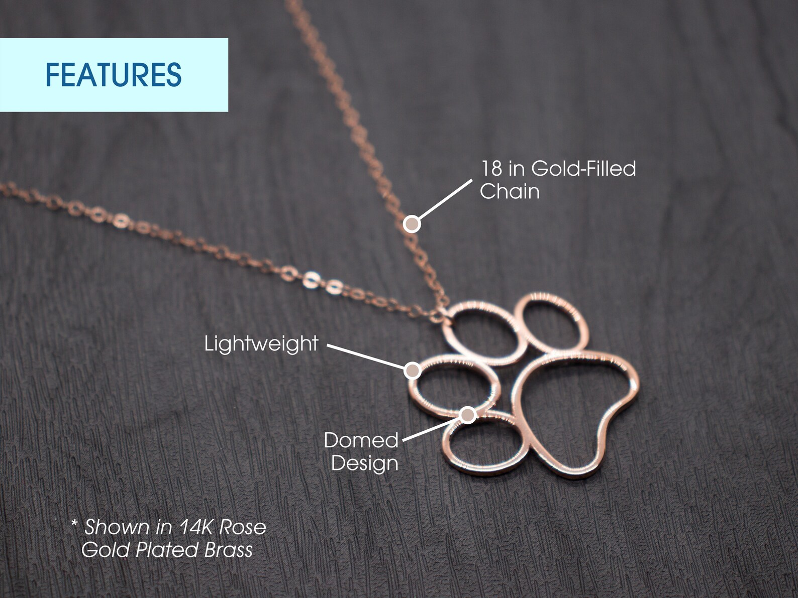 Large Dog Paw Print Necklace Dog Gifts for Dog Mom Dog - Etsy