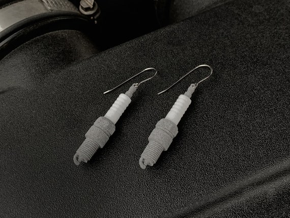 Spark plug best sale earrings