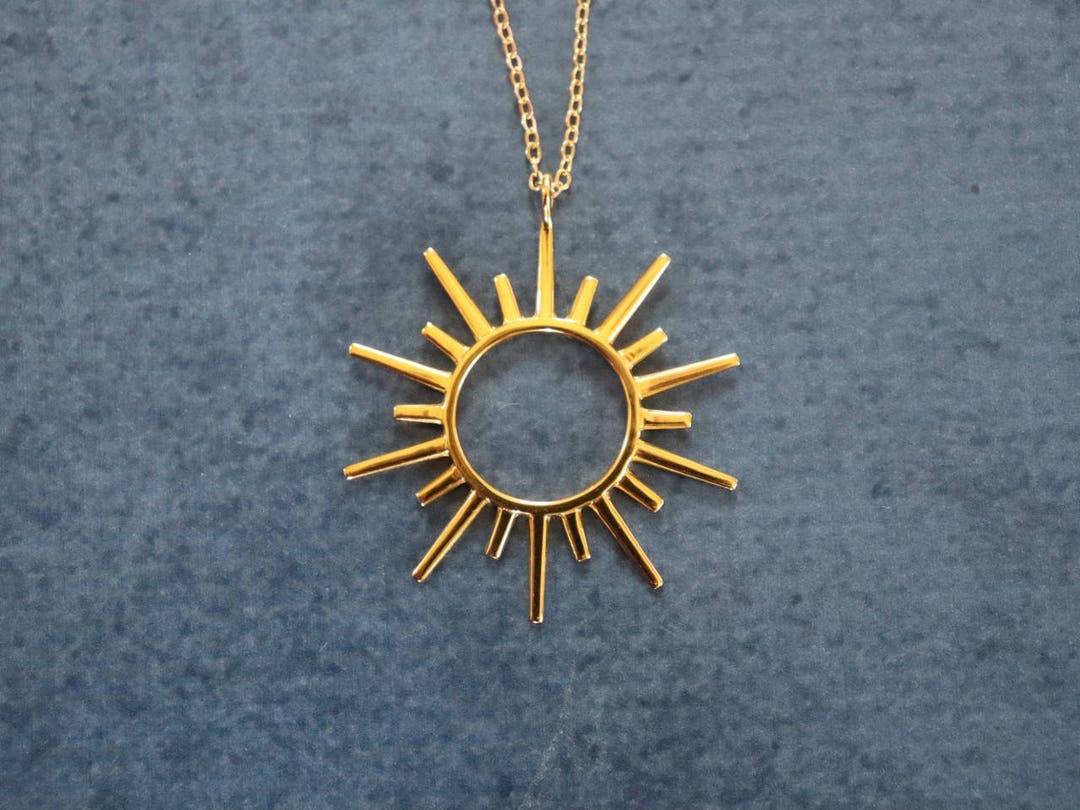Sun Rays Necklace: 3D Printed Cast Solar Jewelry - Etsy