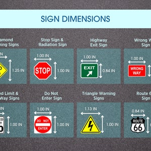MIX N' MATCH Traffic Road Sign Earring: Laser-cut & Laser-etched ...