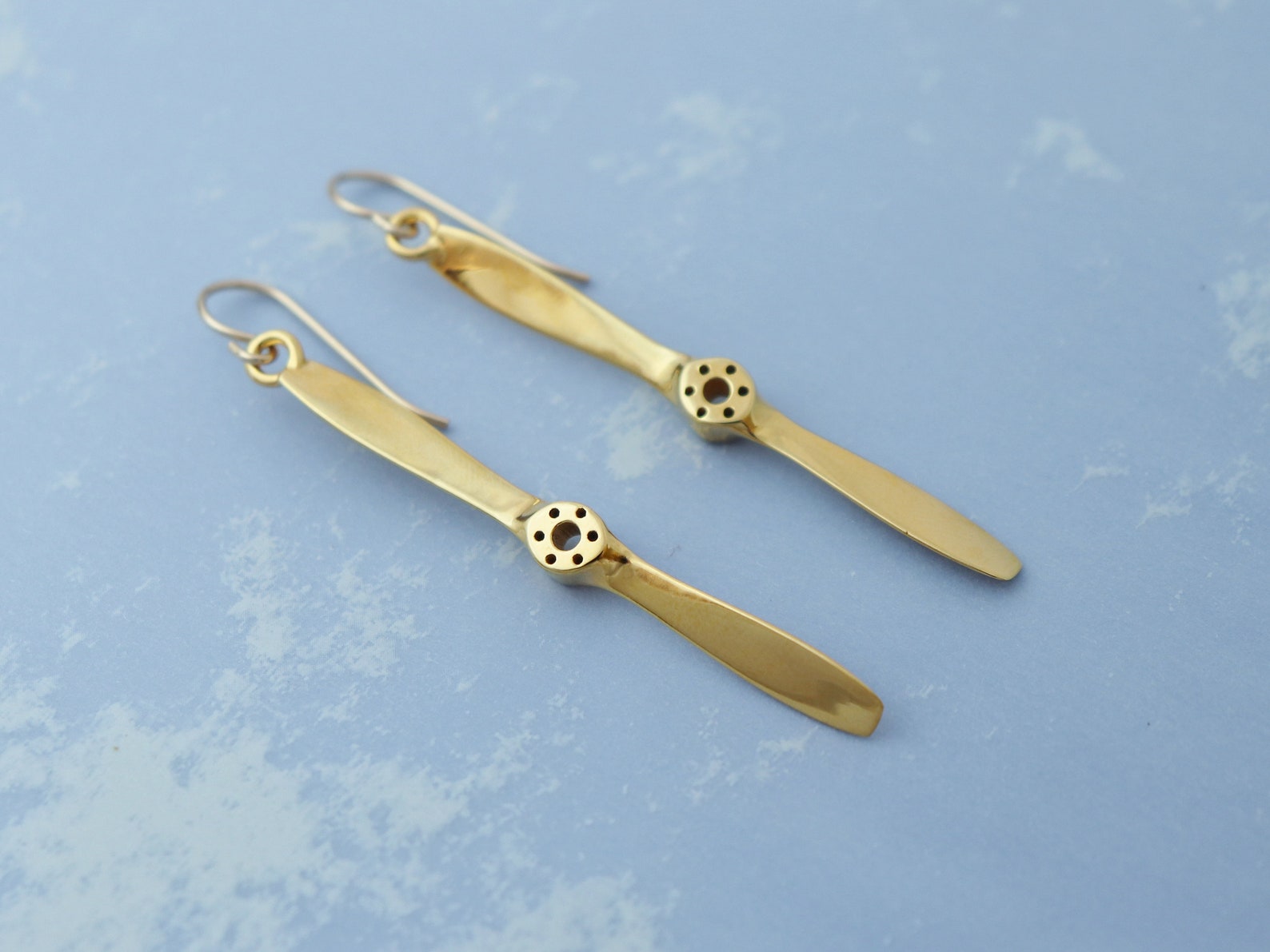 Vintage Propeller Earrings 3D Printed Metal Aviation Jewelry Etsy