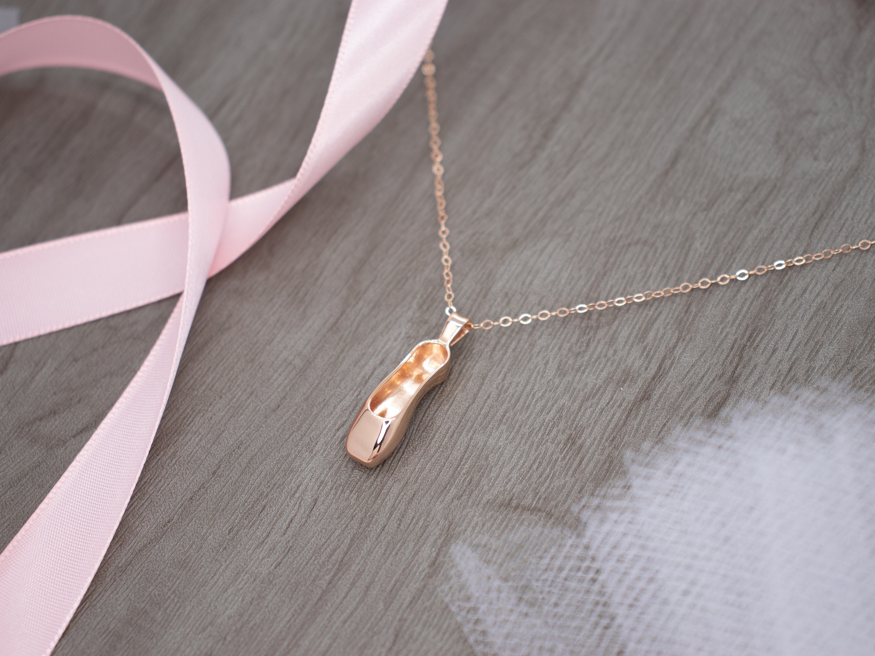 Pointe shoe necklace clearance