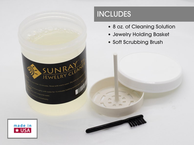 Sunray Jewelry Bath Cleaner for Gold & Silver Safe on Pearls Etsy