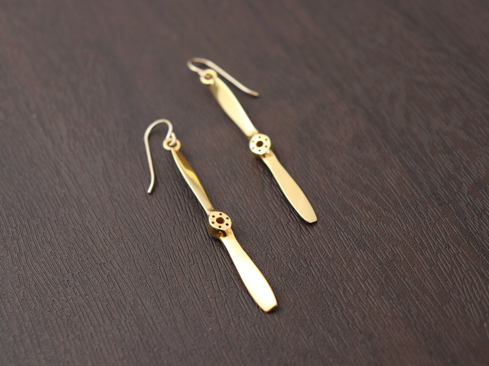 Vintage Propeller Earrings 3D Printed Metal Aviation Jewelry Etsy