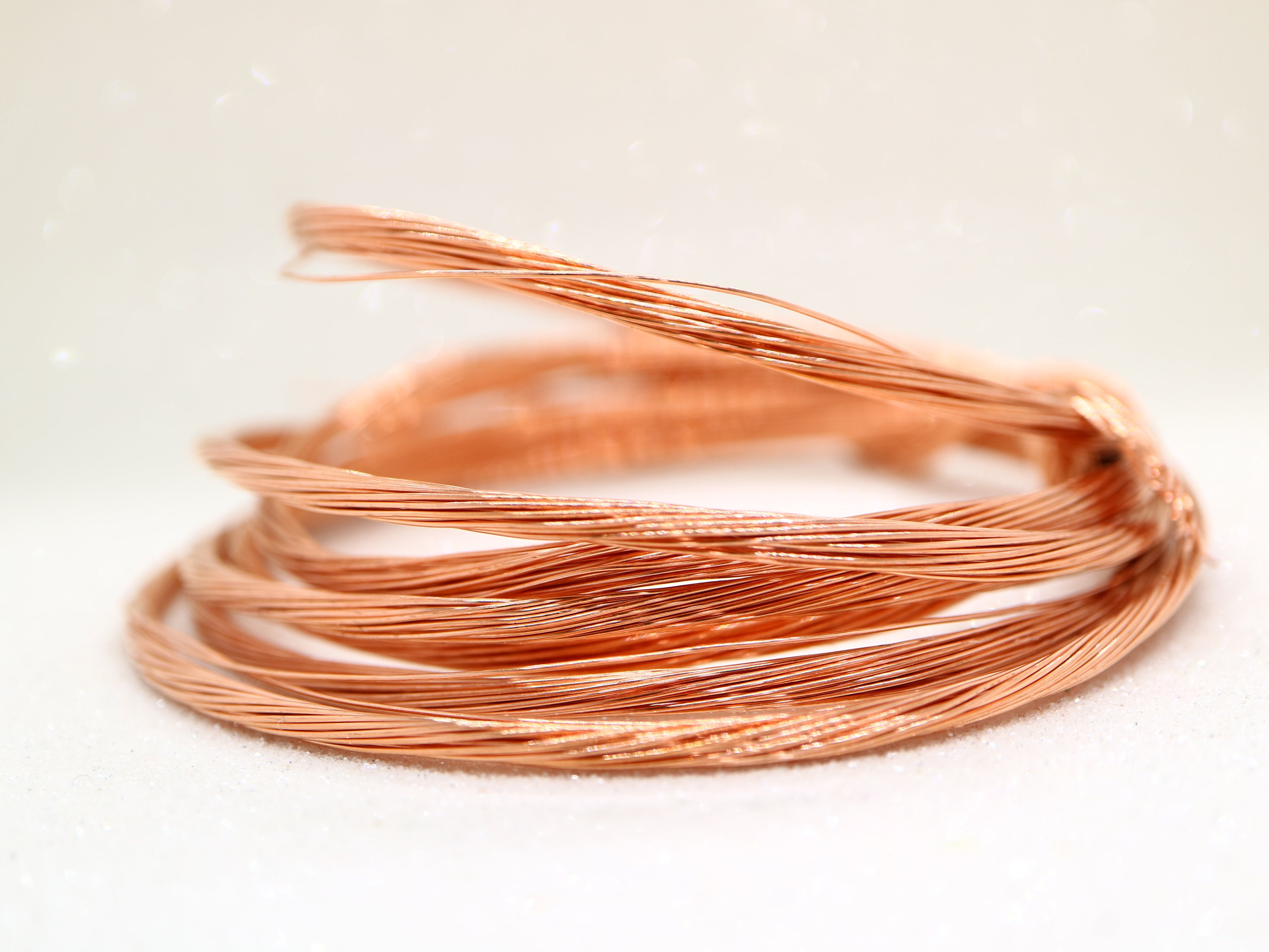 22pc of 25 Gauge 0.5mm Pure Copper Wire for Wire Wrapping Jewellery,  Jewellery Making, Round Copper Wire, Bright Soft Wire. Various Length 