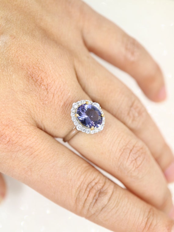 Anello tanzanite best sale naturale
