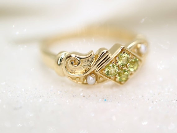 Etsy vintage cheap gold rings
