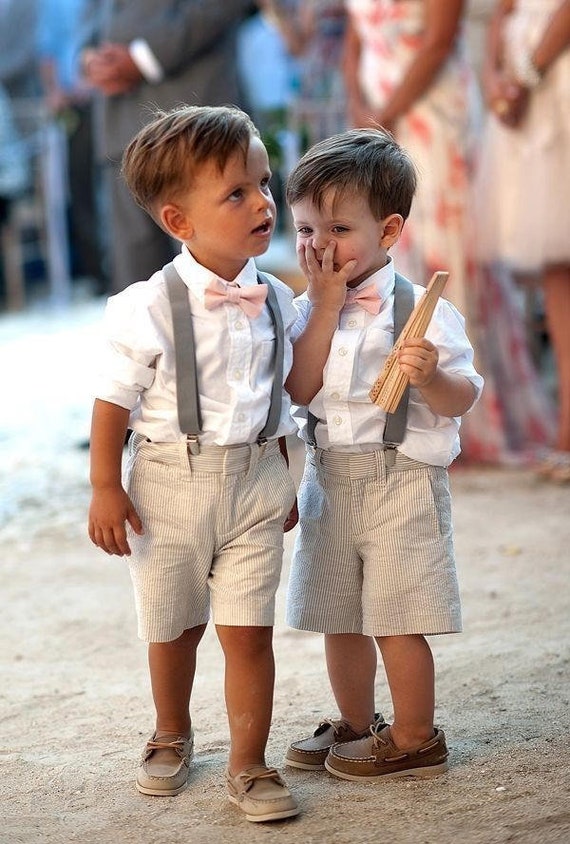 Noeud papillon et bretelles cérémonies pour enfants Taille Taille