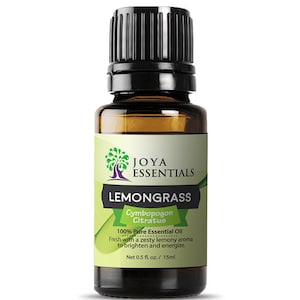 Lemongrass Essential Oil | 100% Pure Essential Oil | Organic Lemongrass Oil | Therapeutic Grade