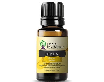 Lemon Essential Oil | 100% Pure Organic Lemon Essential Oil | Therapeutic Grade