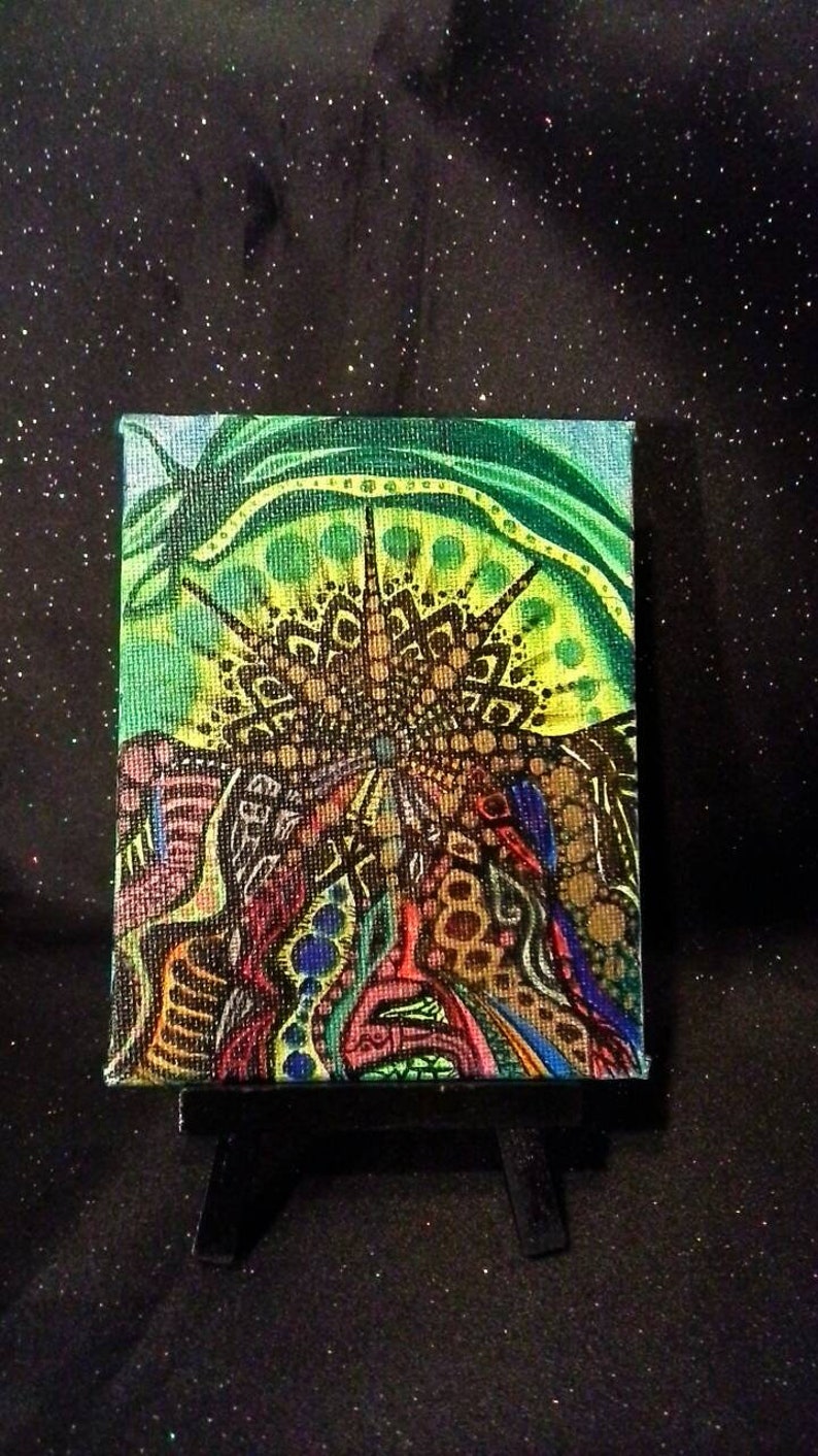 Pen and Ink Drawing on Canvas. Etsy