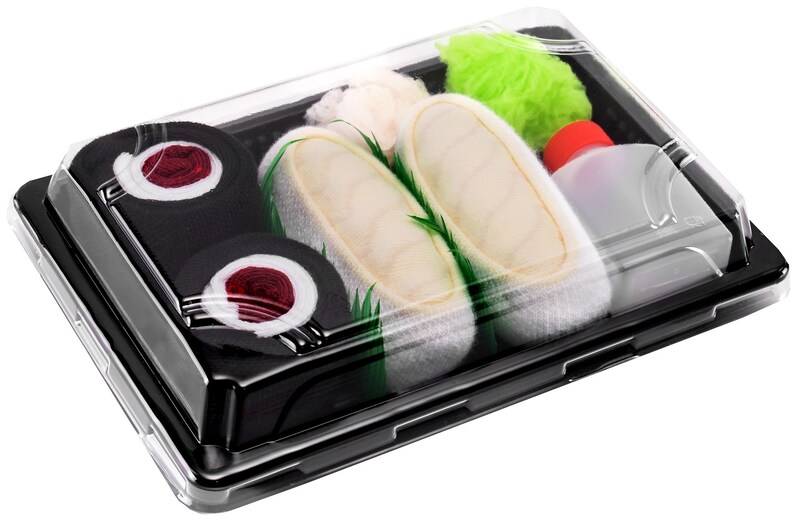 Made in Europe SUSHI SOCKS BOX 1 pair Butterfish Unisex FUNNY GIFT