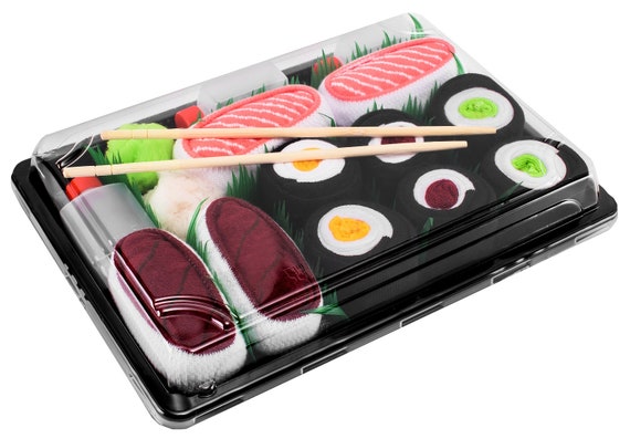 Calzini Sushi Box 5 paia Salmone Tonno Cetriolo Maki Oshinko Maki