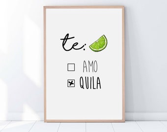 tequila poster etsy