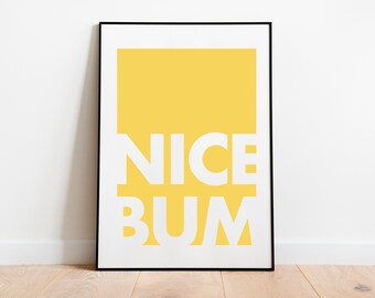 Yellow Bathroom Art Etsy