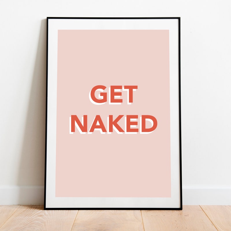 Get Naked Print - Etsy Australia