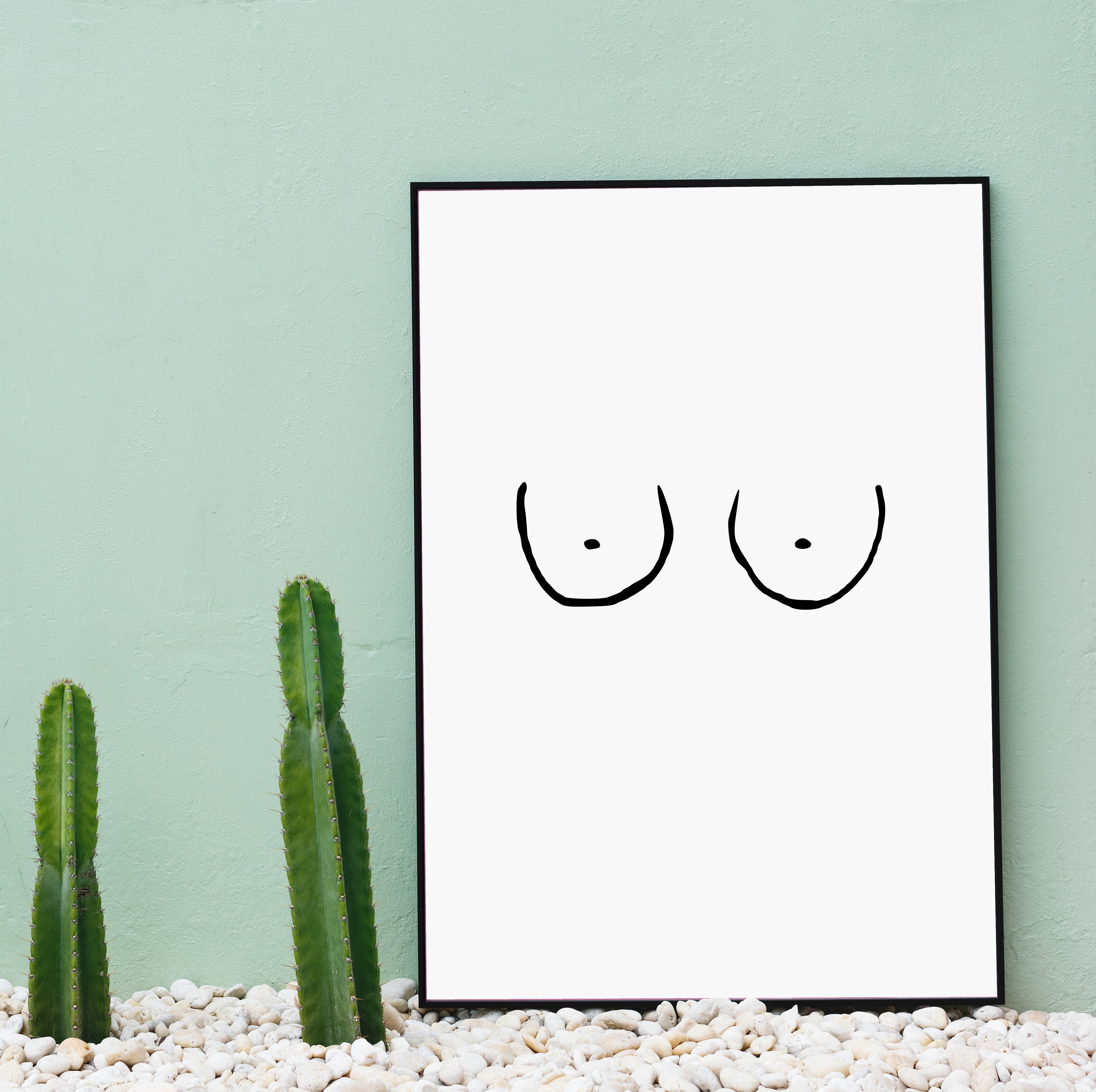 Instant Download Boobs Print Bedroom Bathroom Poster Home - Etsy Denmark