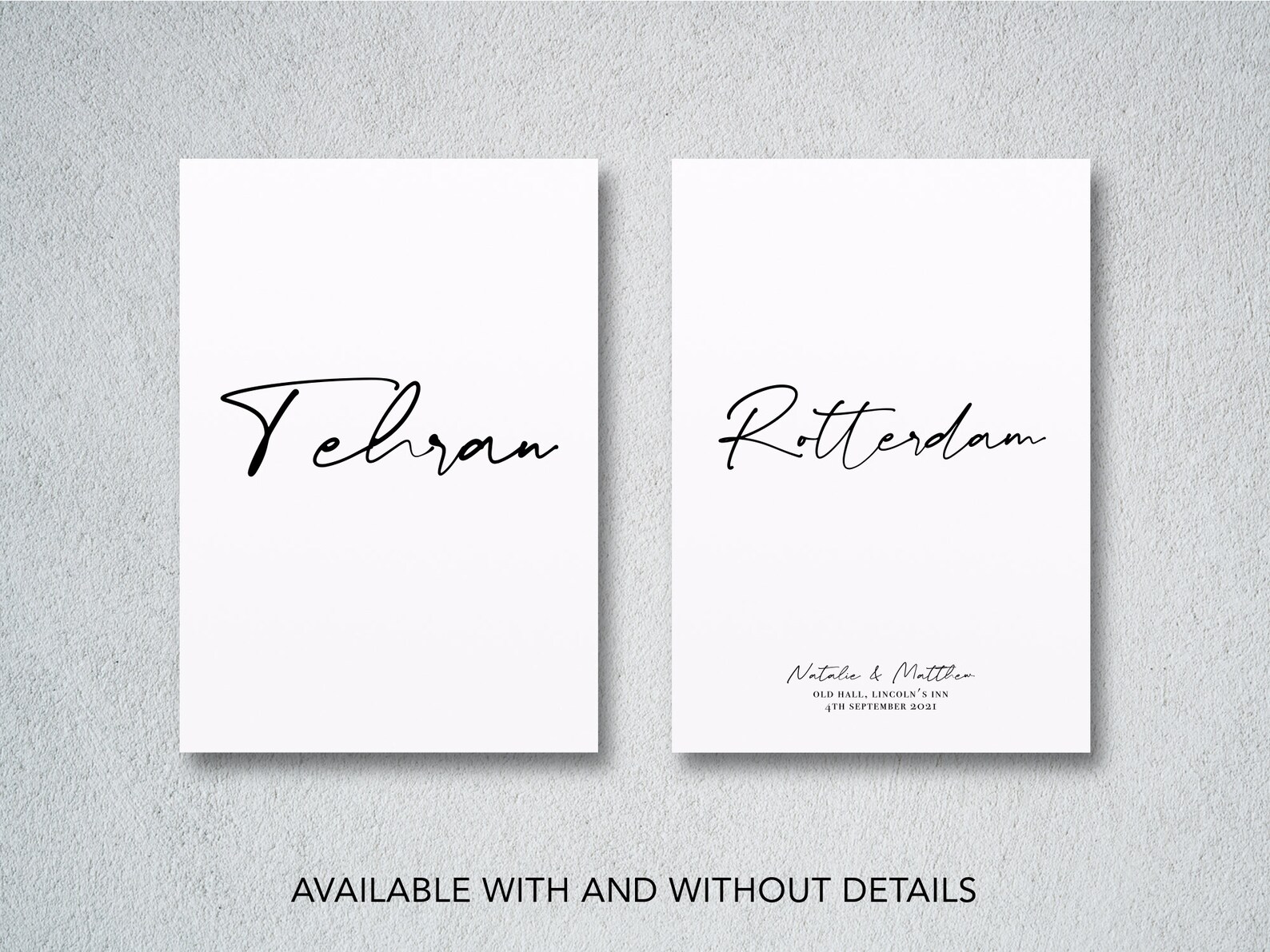 Personalised Wedding Table Names Custom Wedding Table Etsy UK