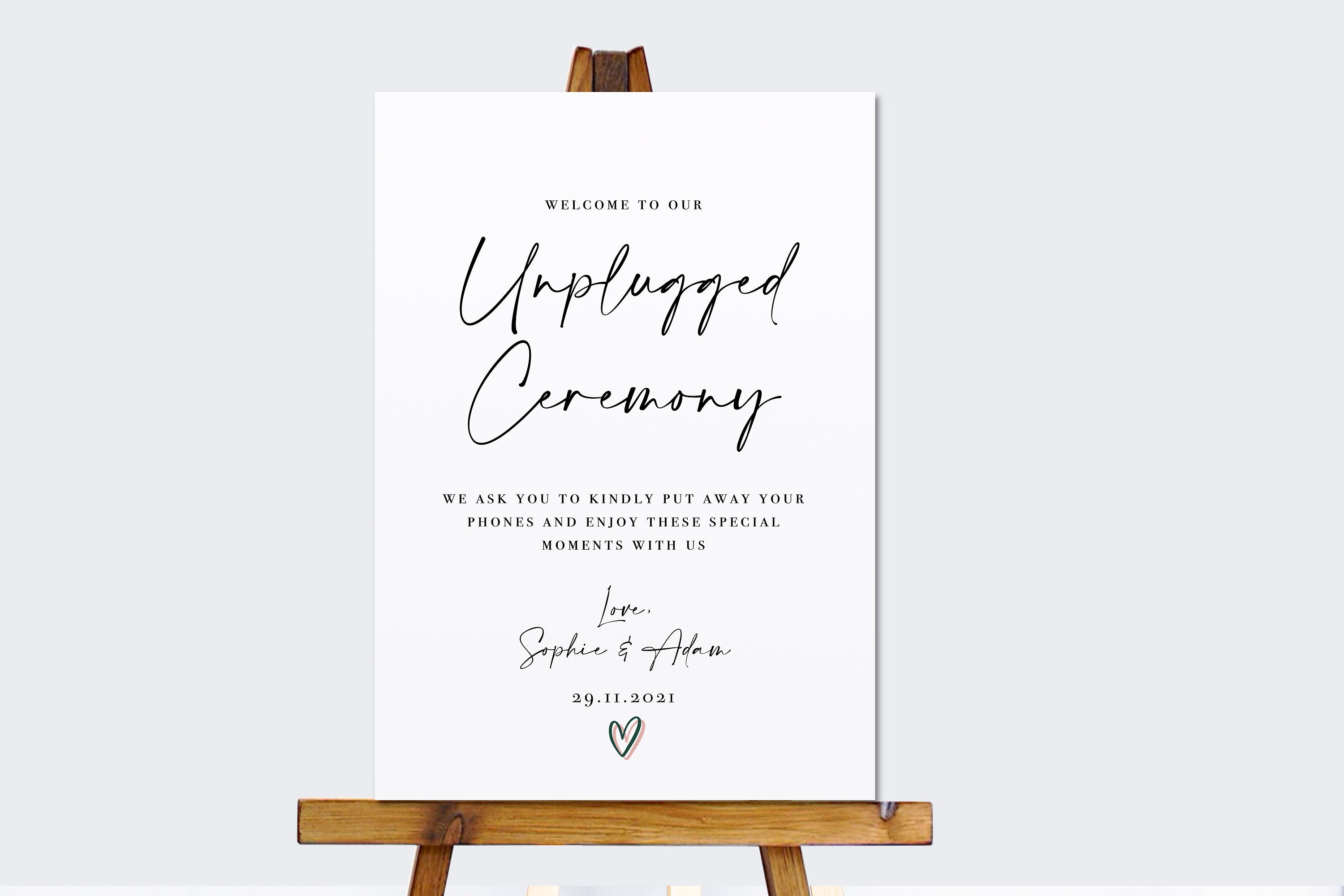Unplugged Wedding Sign | Unplugged Ceremony Sign | Wedding Signs