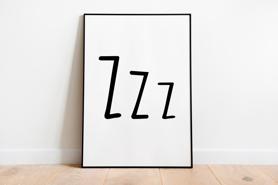 Sleepy Zzz Print Home Decor & Nursery Poster dart pour Etsy France