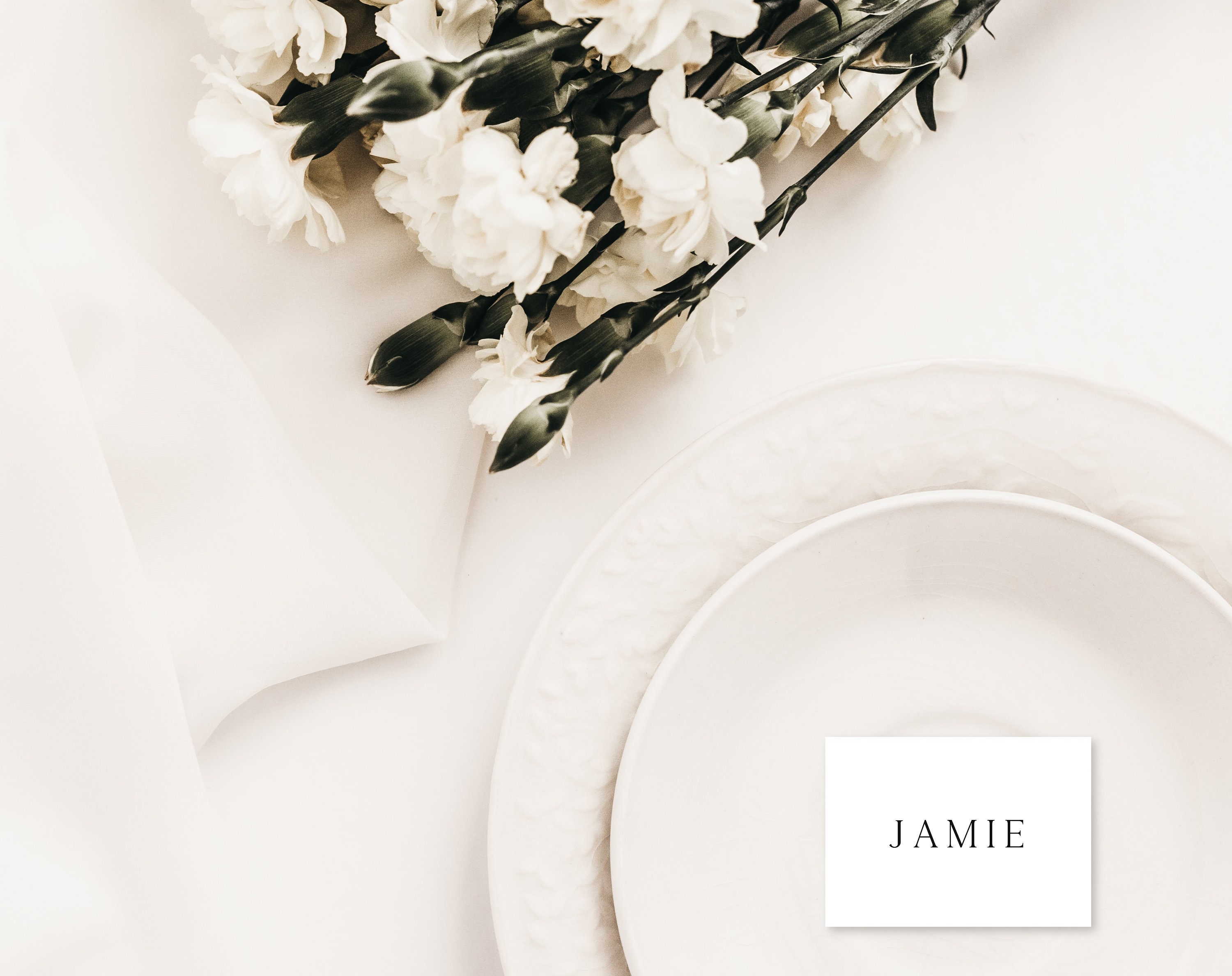 Wedding Place Setting Name Cards Personalised Place Cards Etsy UK
