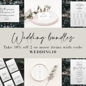 Wedding Seating Chart Table Plan Board | Winter Wedding Sign Minimalist Theme image 8