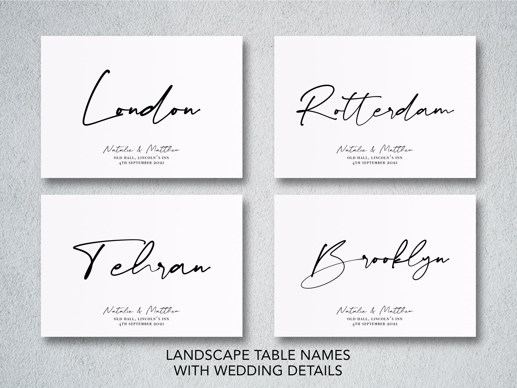 Personalised Wedding Table Names Custom Wedding Table Etsy UK