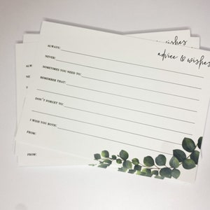 Juegos de mesa de boda / Tarjetas de consejos de boda / Consejos para los novios / Tarjetas de mensajes de boda / Juegos de despedidas de soltera