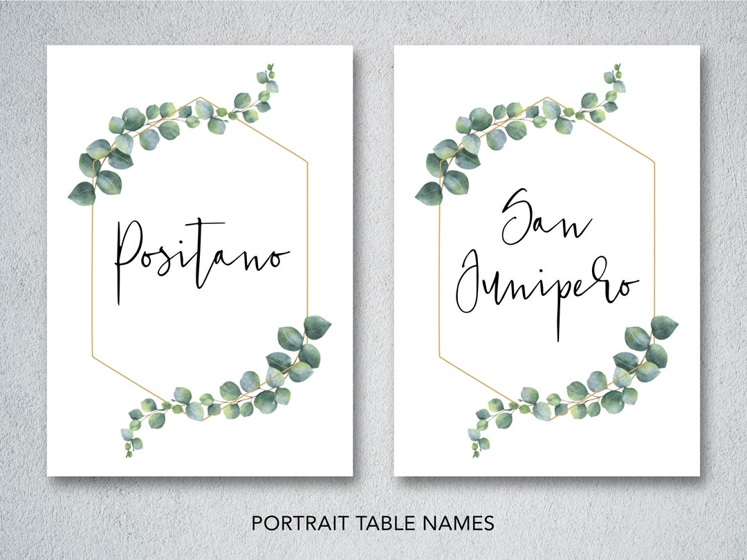 Personalised Wedding Table Names Custom Wedding Table Numbers Custom Table Names or Numbers