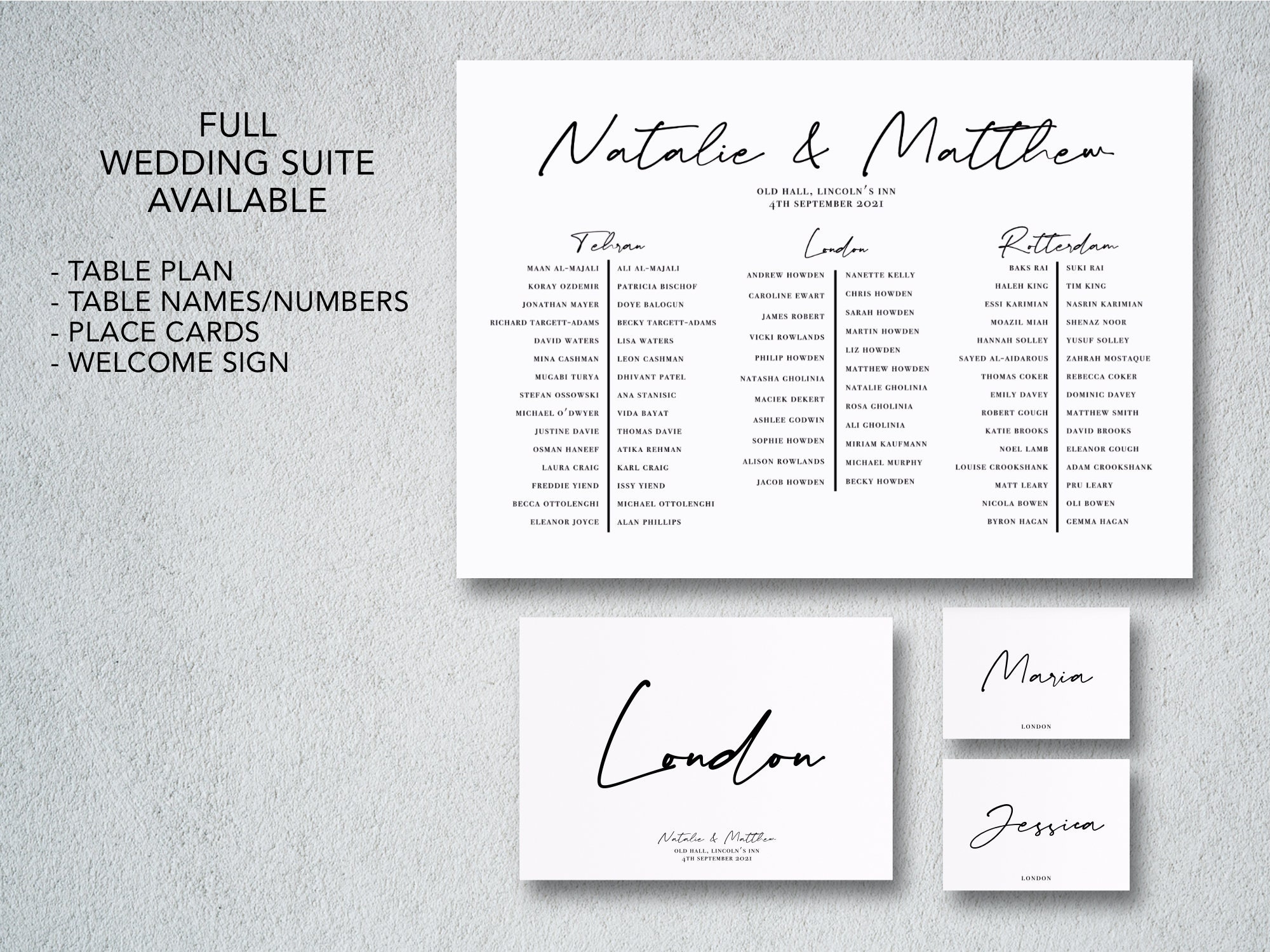 Personalised Wedding Table Names Custom Wedding Table Etsy UK