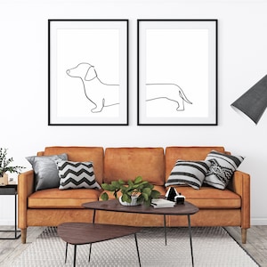 Dachshund Printable Wall Art | Sausage Dog Instant Download | Dackel Digital Download | Dachshund Art