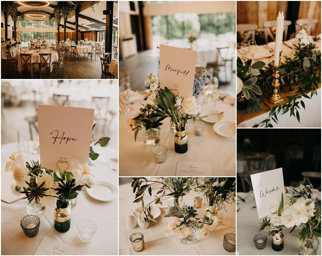 Personalised Wedding Table Names Custom Wedding Table Numbers Custom Table Names or Numbers