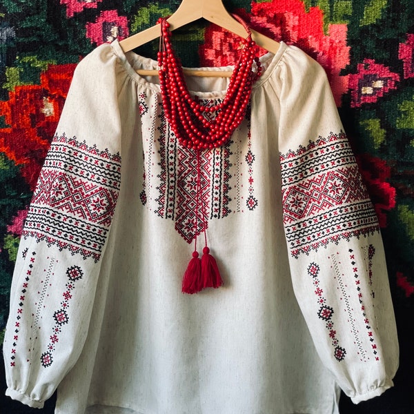 XXS - 7XL Handmade Ukrainian Blouse, Vyshyvanka, Embroidered Blouse, Ukrainian Souvenir, Vishivanka Vyshyta Sorochka, Easter Folklore Gift