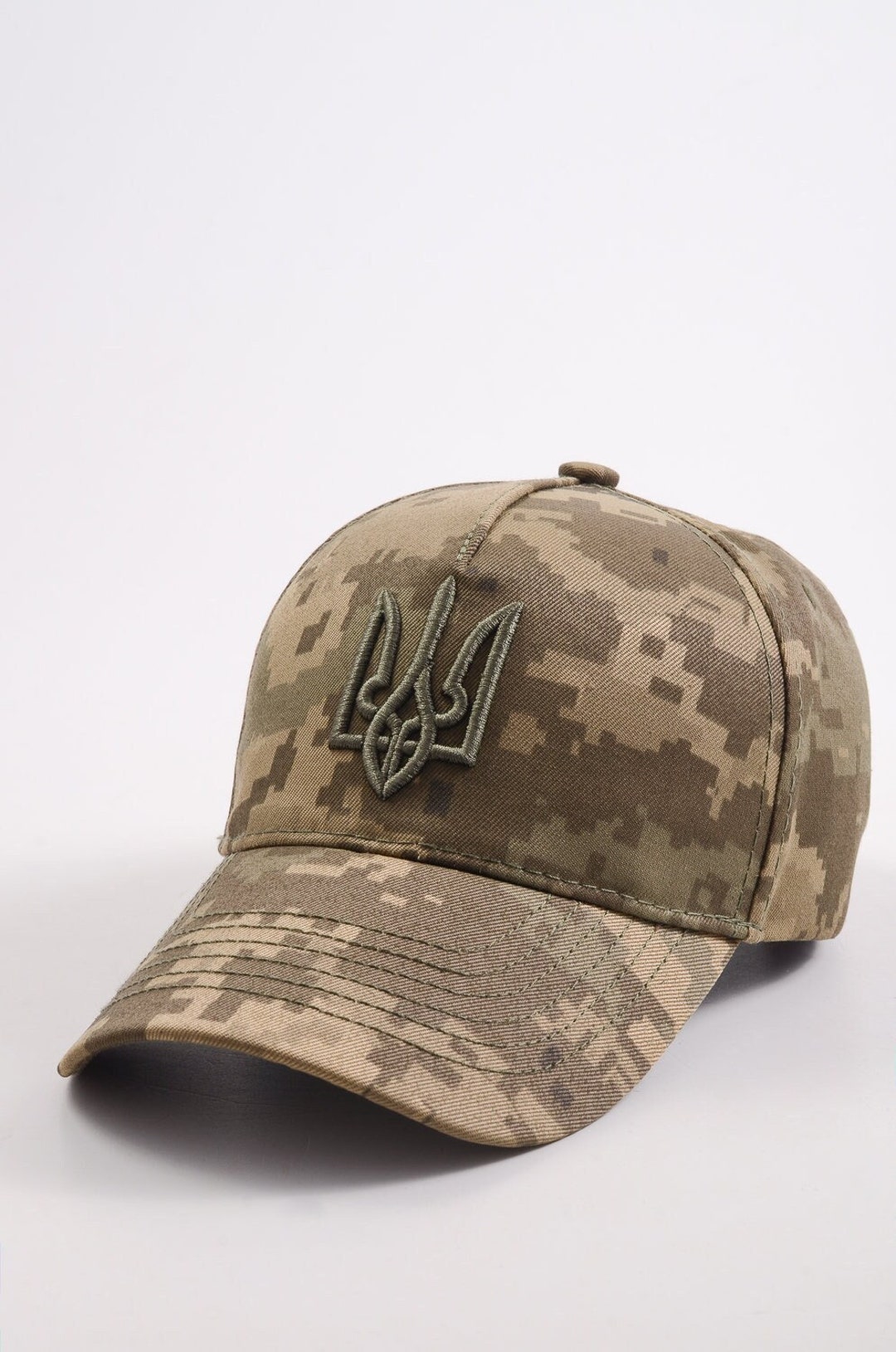 ALLTOMO "I Stand With Ukraine" Baseball Cap - Adjustable Dad Hat - Blue Support Ukraine Trucker Cap - View #3