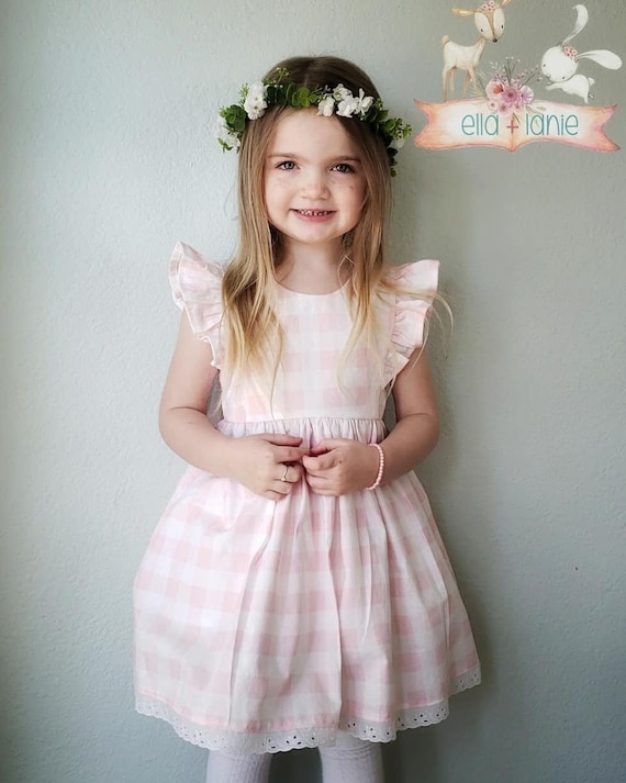 pink buffalo check dress Pink Buffalo Check Smocked Farm Dress