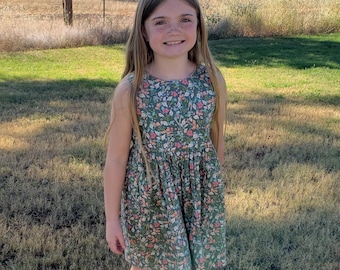 Green Floral Dress