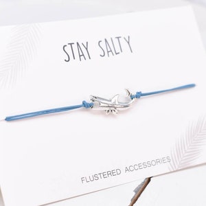 Shark Leather Adjustable Bracelet