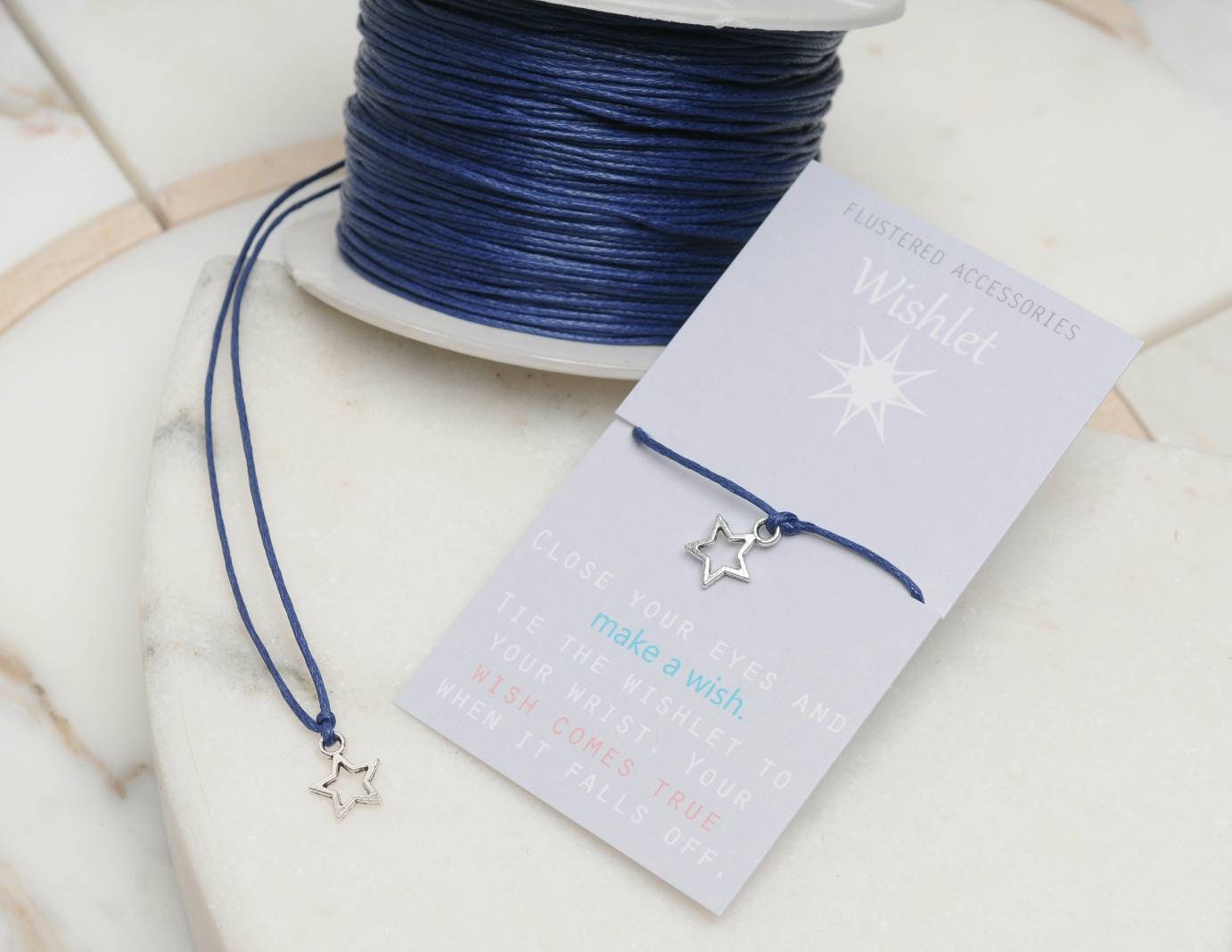 Star Wishlet Bracelet Wish Bracelet String Bracelet Star Etsy