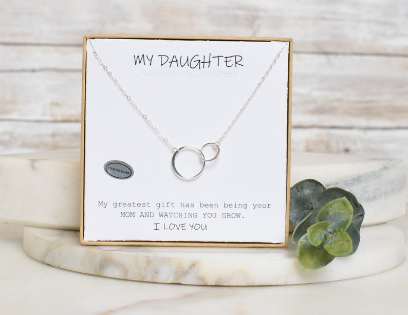 My Daughter Necklace Sterling Silver Daughter Gift Etsy