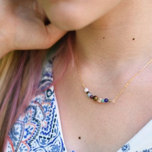 Solar System Necklace, Planet Necklace, Space Necklace image 3