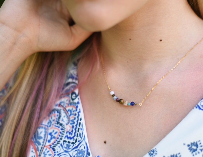 Solar System Necklace, Planet Necklace, Space Necklace image 3