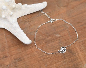 Bonyak Jewelry Sterling Silver 10inch Solid Polished 3-Dimensional Shell Anklet Bonyak Jewelry Sterling Silver 10inch Solid Polished 3-Dimensional Shell Anklet