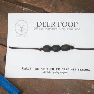 Deer Poop Necklace Gag Gift Hunter Gift, Funny Hunter Gift image 4