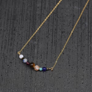 Solar System Necklace, Planet Necklace, Space Necklace image 4