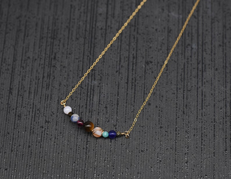 Solar System Necklace, Planet Necklace, Space Necklace image 4