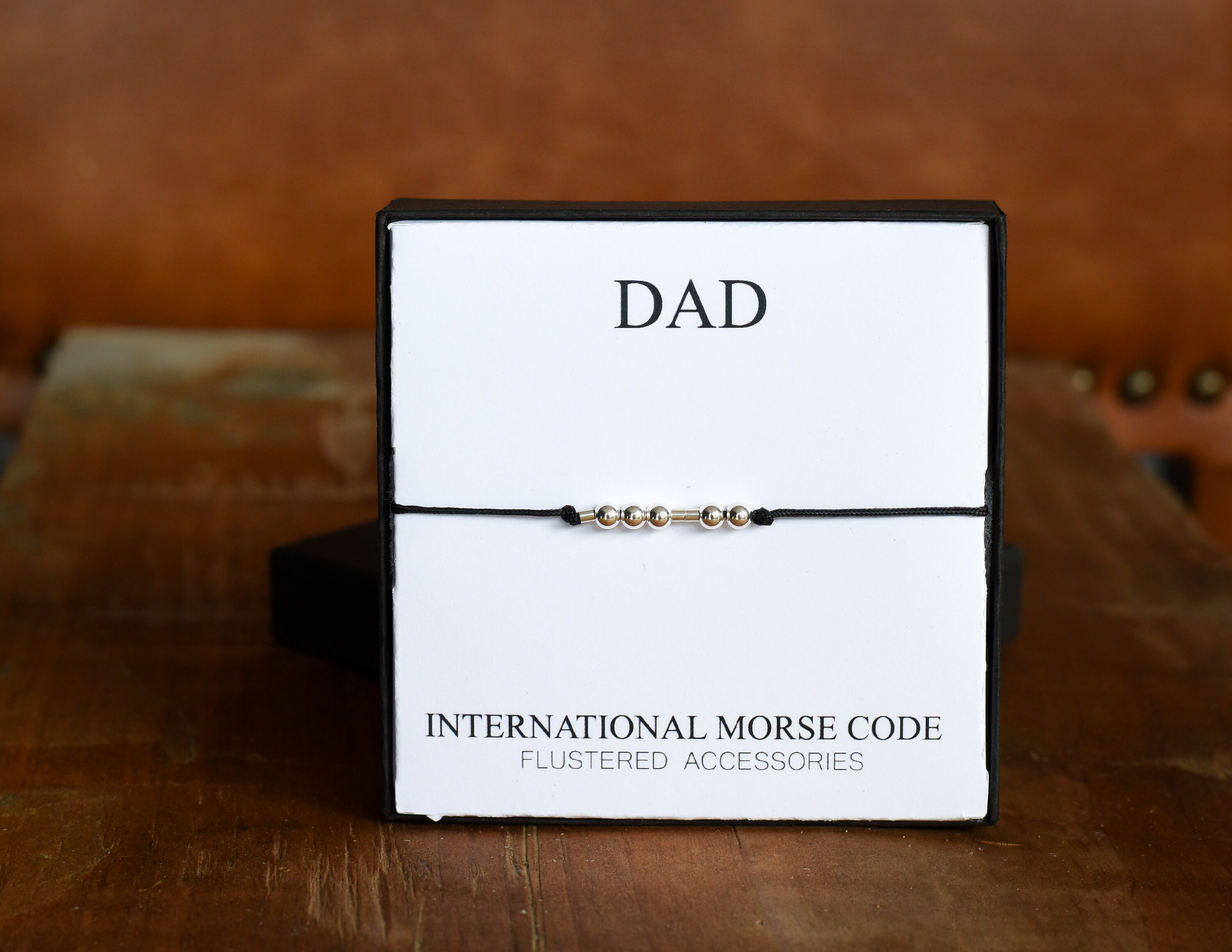 My Dad My Hero Morse Code Bracelet Gift for Father 