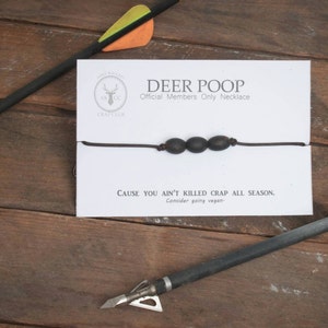 Deer Poop Necklace Gag Gift Hunter Gift, Funny Hunter Gift image 5