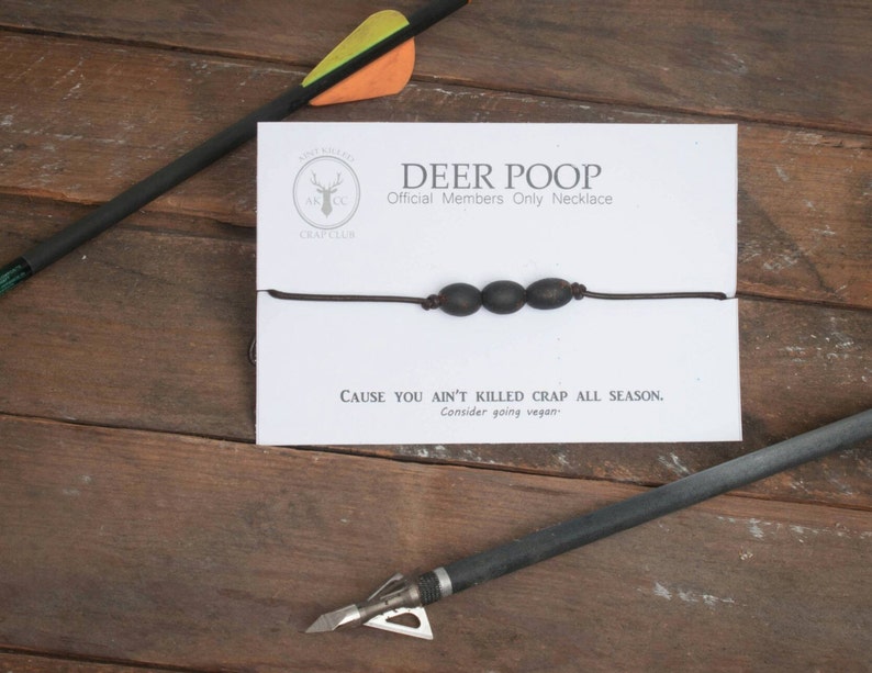 Deer Poop Necklace Gag Gift Hunter Gift, Funny Hunter Gift image 5